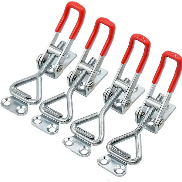 4-pack metallspännlås, lås med spännlås för lådor, spännlås L