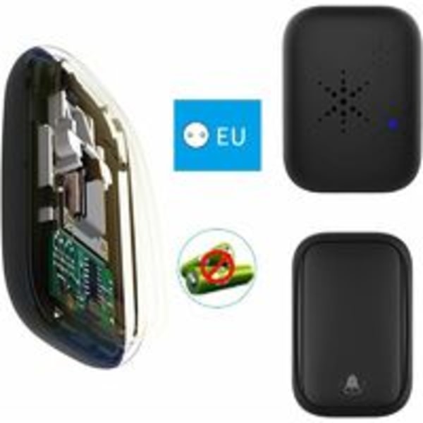 Trådløs og batteriløs dørklokke udendørs vandtæt IP 65 sne R