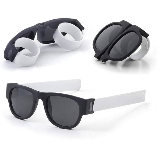 1 stk Unisex Rullbare Solbriller, Full UV400 Beskyttelse, Holdbar an
