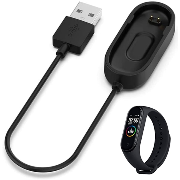 Oplader Kompatibel med Mi Band 4 - USB-kabel Dock Opladningsadapter