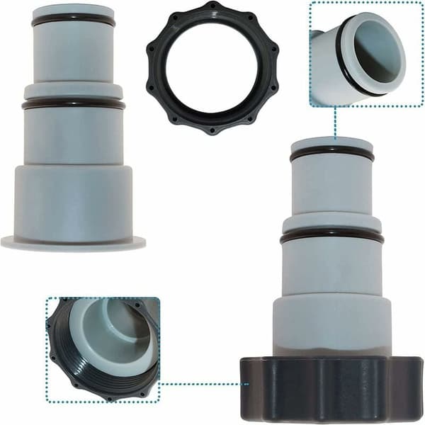 2-pack A-adapter för Intex pool, ersättningsadapter för slang