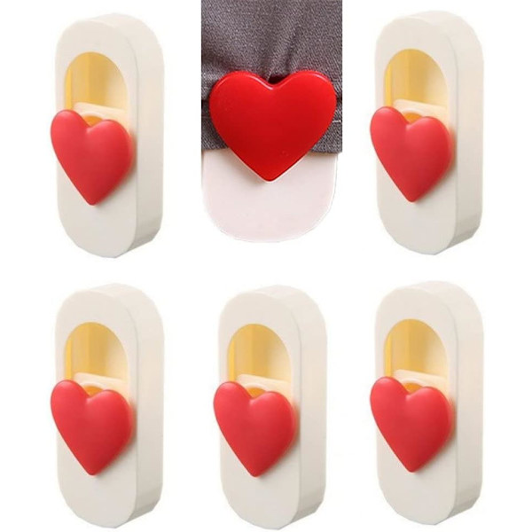 6 kappaletta punainen Style1 peitto pidikkeet peitto päällinen pidikkeet sydän Anti-Run