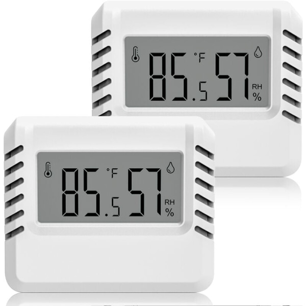 Digital Hygrometer Termometer, 2st Mini inomhustermometer, Lar