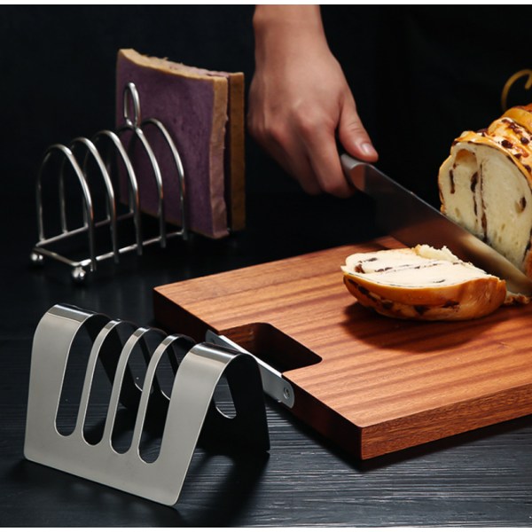 Stålbrødholder for 6 skiver, brødrister sandw