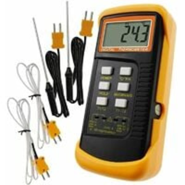 Typ K-termometer med 1300°C termoelementgivare (°C,°F och K w