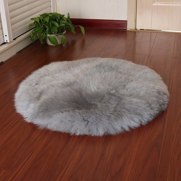 Imiteret Pels Tæppe, Imiteret Fluffy Fleece Område Skridsikkert Tæppe Yogamåtte til L