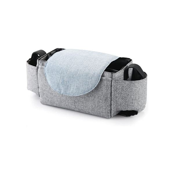 Buggy Organiser Baby Stroller Pram Bag Stor Kapasitet Barnevogn B