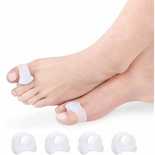 4 stk Hallux Valgus Ortose Korrigerer Tå Tå Separator 4PCS Tå S