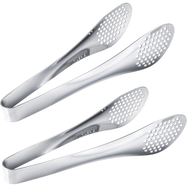 Set med 2 matpincetter i rostfritt stål 9\" Buffet Flip Flops Silver