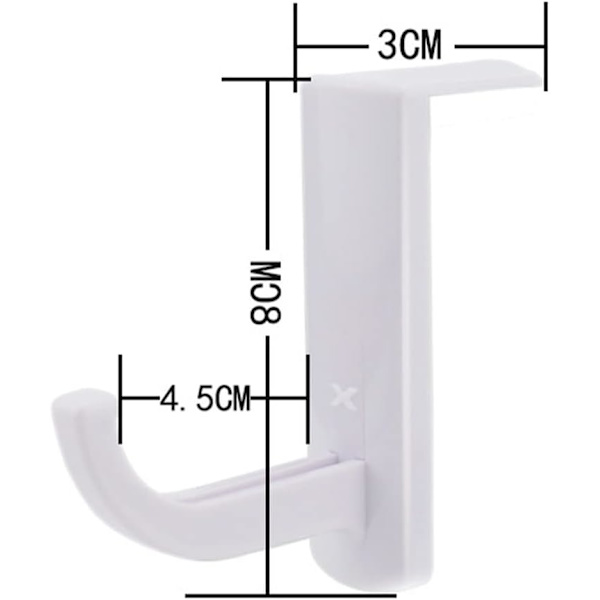 4-pack hörlurshållare för hörlurar, headset, monitor