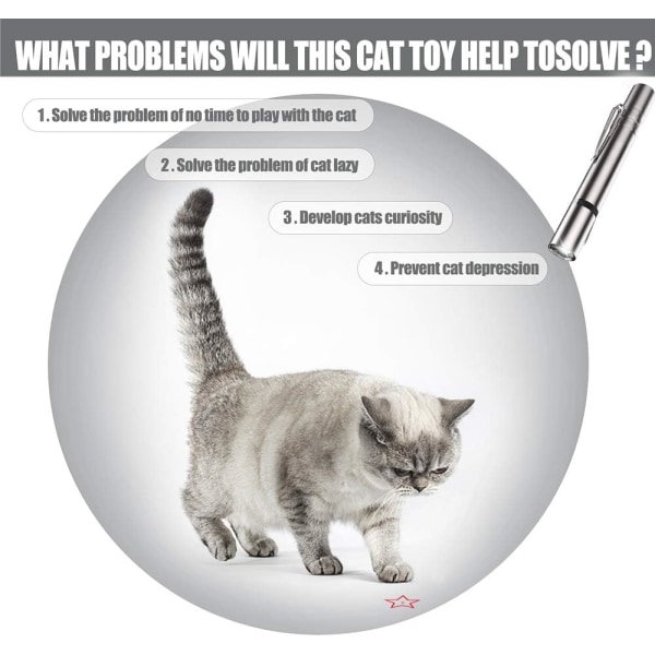 1 PC Cat Pointer Interactive Cat Toys 7 i 1 Funny Cat Multi-patt