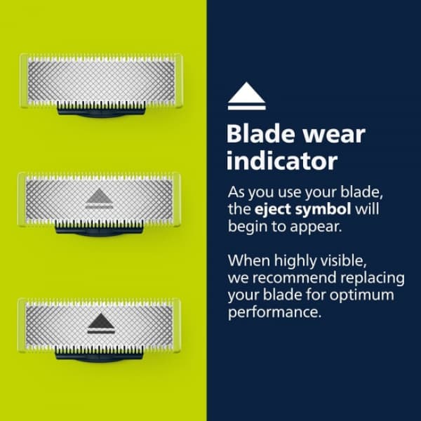 3-pak barberblade, der er kompatible med Philips Oneblade-udskiftning