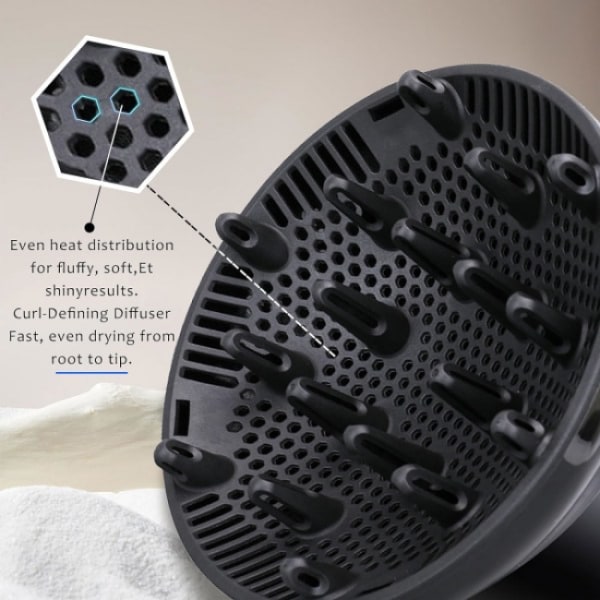 1 stk Universal Diffuser, Universal Hair Diffuser Justerbar for bl