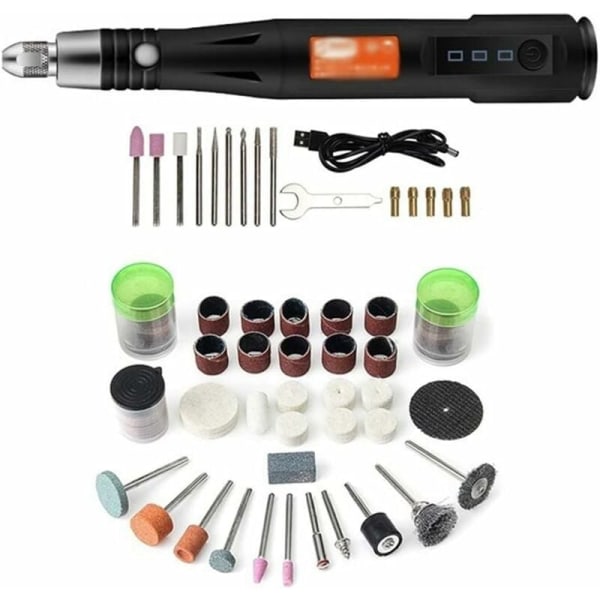 Trådløst roterende verktøy, 105PCS 5V 3 hastighets mini boresett roterende T