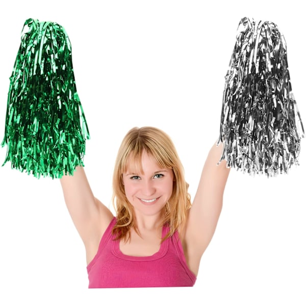 24 stk Cheerleader Balls Metallic Cheerleader Pompoms Cheer Po
