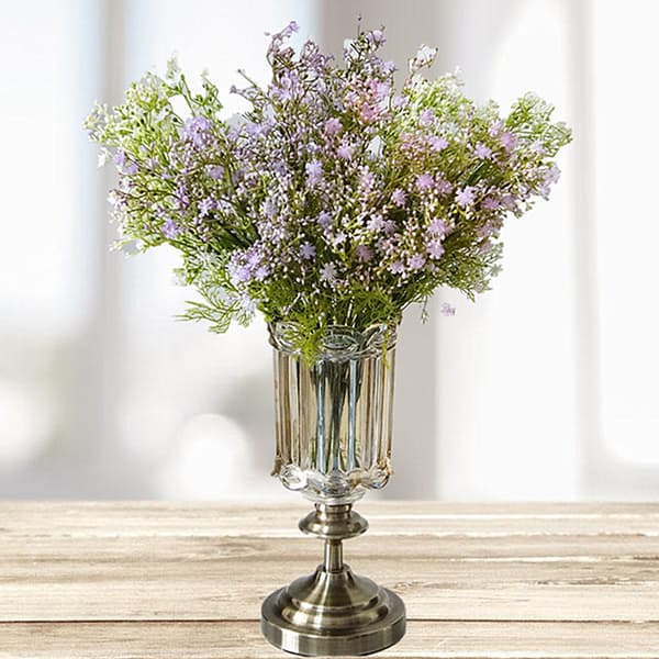 Kunstig blomst, lilla lite håndtak, 5-tagget stjernespis, ful