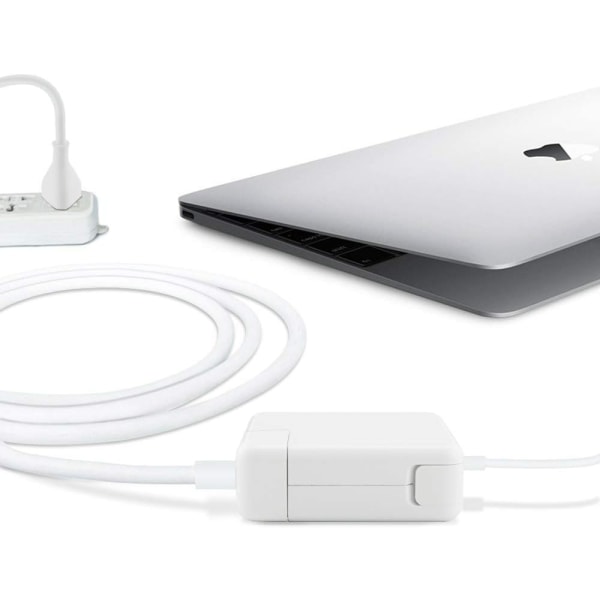 1,8 m forlengelseskabel for Mac Book-lader, kompatibel med Mac Book Ch