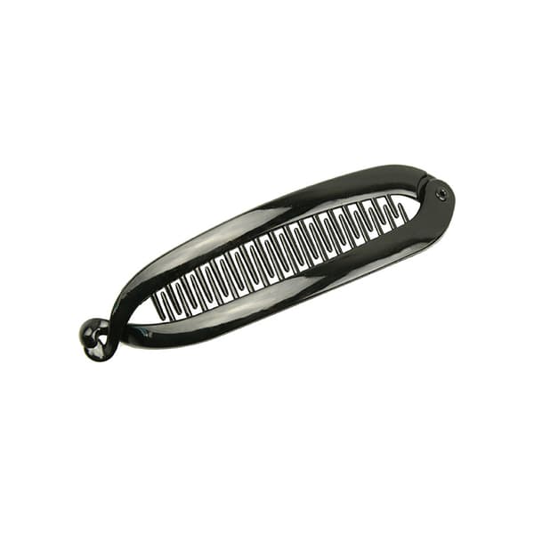 Svart banan hårklämma 15cm