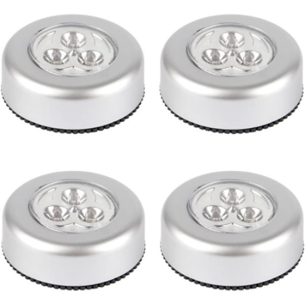 4 delar Touch Light Led Batterilampor - Inomhus Stick-on Push Ligh