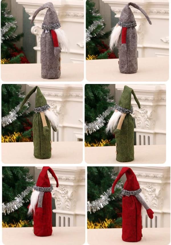 Julevinflaskedeksel, 3 stk GNOME Håndlaget Julevin B