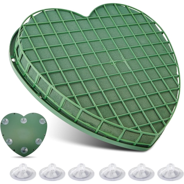 Floral Foam for Fresh Flowers, Heart Shaped Foam Pad, Floral Foam