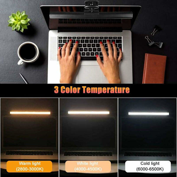 LED-kannettava tietokonevalo, videoneuvottelujen kannettava tietokonevalo, pöytälamppu, USB