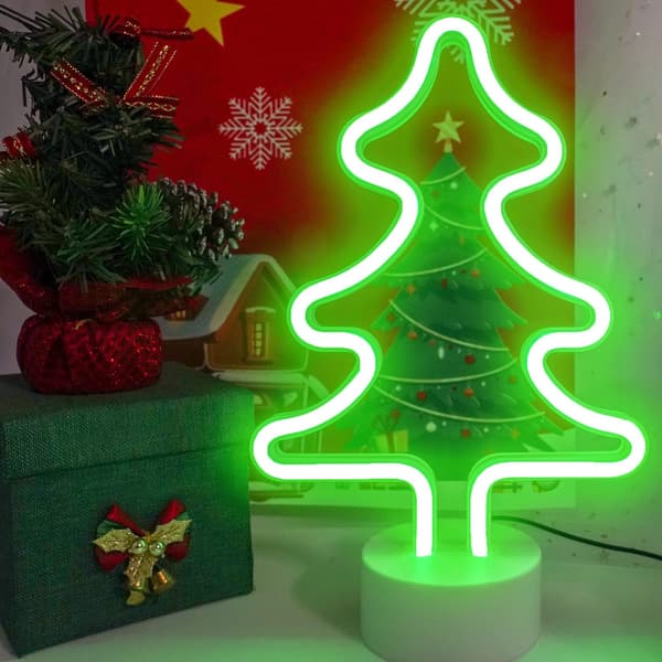 Juletræ Neon Lys LED Neon Lys Juledekoration USB