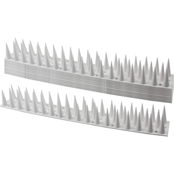 (Vit), Fågelspikar, 14 st Anti Pigeon Spikes 4,6 meter 3 rader P