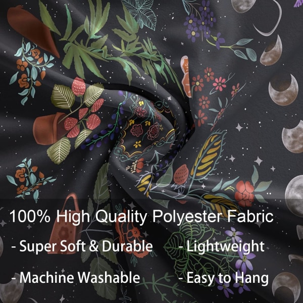 (150cm x 200cm) Växtestetisk gobeläng, botanisk månfas Ta