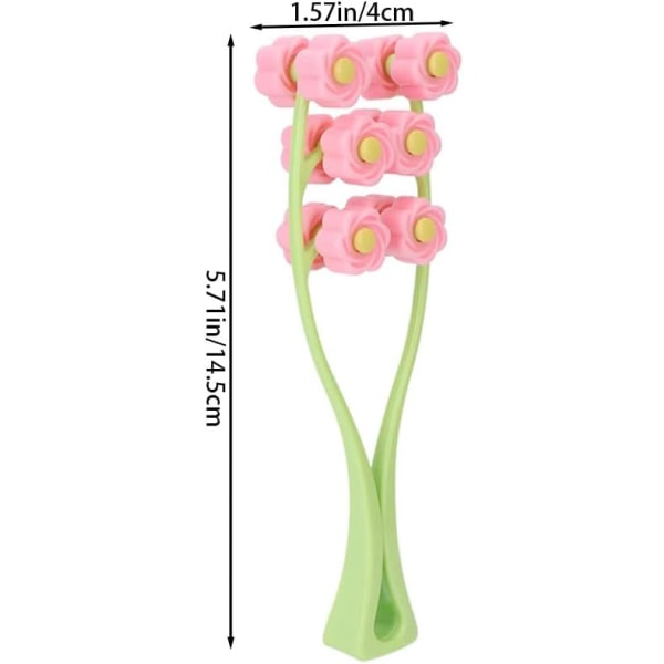 Ansiktsrulle V-formet ansiktsmassasjer Dobbelklips Massasjerulle f