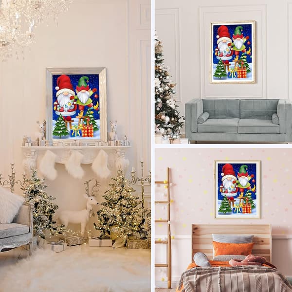 Noël Timanttimaalaus Sarjat Complet, 5D Tontut Timanttimaalaus Ki