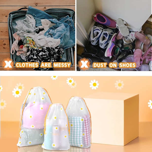 5 st 18*25 cm dragsko resväskeorganisatör väskor, vattentät dr