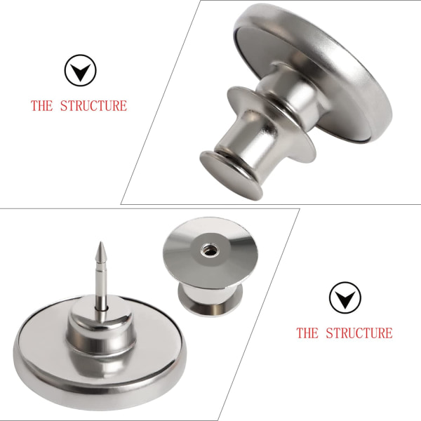 10 kappaletta farkkujen nappeja metalliset napit DIY saumaton irrotettava farkku