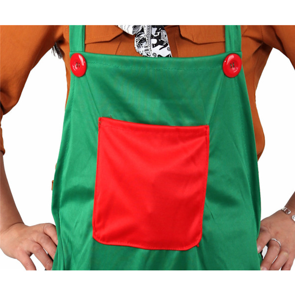 Set med 3 jultomteförkläden kökstillbehör, jultomte