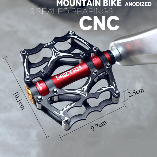 MTB cykelpedaler 9/16 tommer CNC aluminiumslegering platform pedaler Ligh