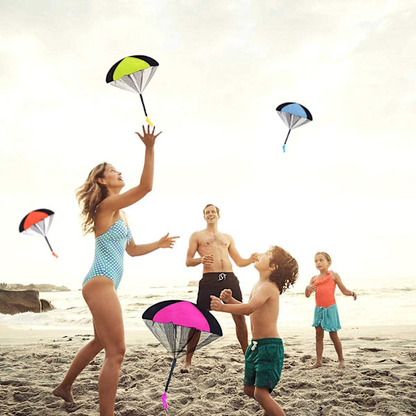 10 st Parachute Toy, Hand Throwing Parachute Toy Set, Outdoor To