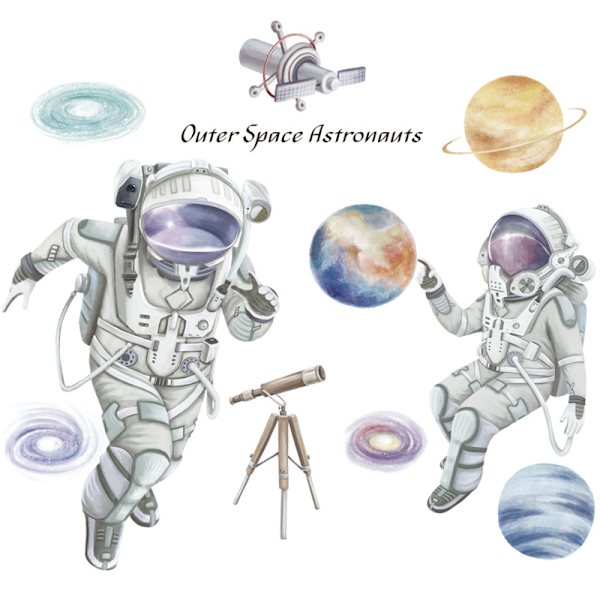 Fjernelse af vægklistermærke hjem indretning Renovering Astronauten 88cm*