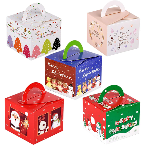 15 stk. Julegaveæsker i pap - Julegodter Favor Candy Box