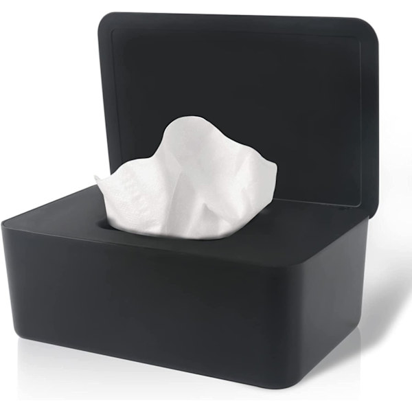 (Svart) 2-pack våtservetter Dispenser, våt torr Tissue Paper Prote