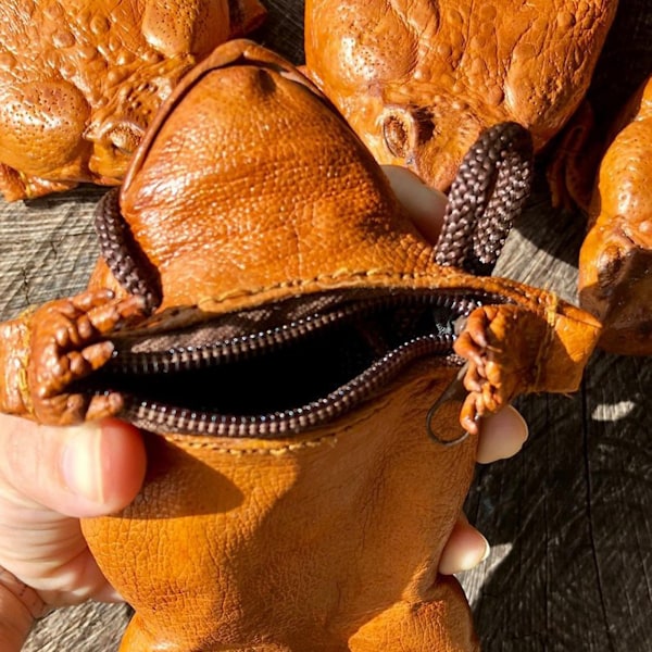 Myntväska Unisex Dragkedja Stängning Konstläder Crossbody Herr Kvinnor
