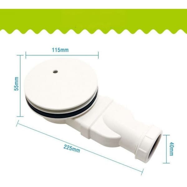 Egnet for dusjkar, ekstra flat dusjkar, flat plast fl