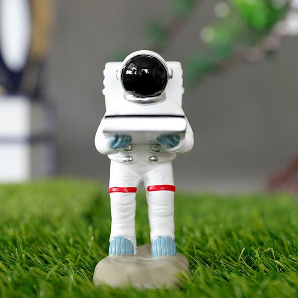 Klockdisplayställ Gammal hushållerska/astronaut Resin Figurine Mode
