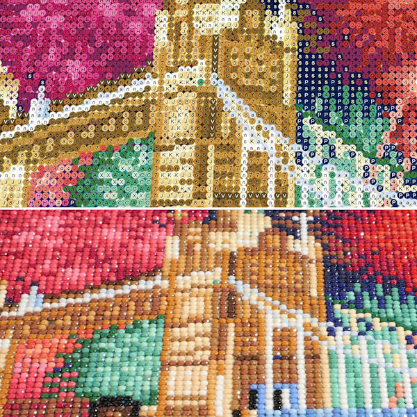 5D DIY Diamantmålningssatser, Målning efter siffror, Diamantbroderi