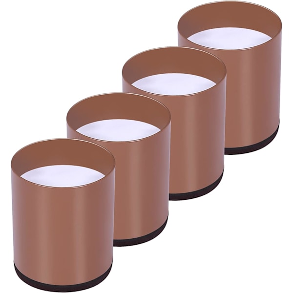 4 kappaletta hiiliteräksestä valmistettuja sängynjalkojen korotuspaloja (ruskea), huonekalujen korotuspalat lisäävät 5 cm