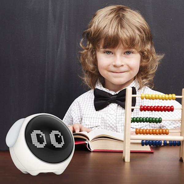 Digitaalinen herätyskello, Emoji-herätyskello lapsille, automaattinen aika/T