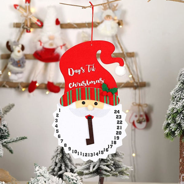 Joulupukki roikkuva adventtikalenteri Countdown to Christmas Advent