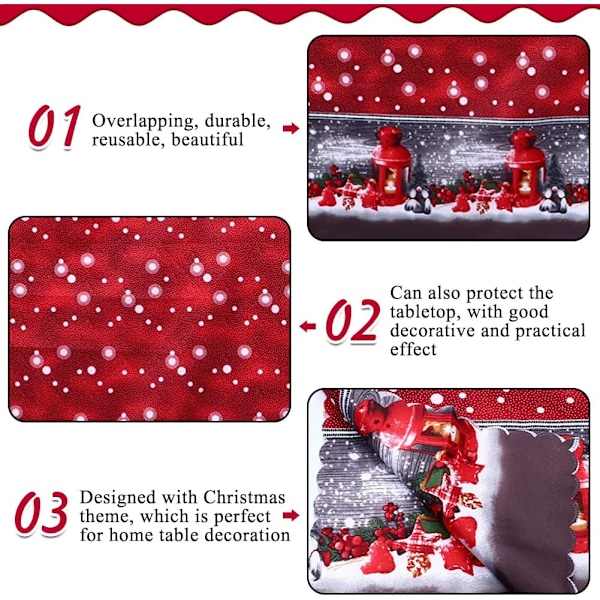 Juledug 180 x 150cm Rektangulær Juledug