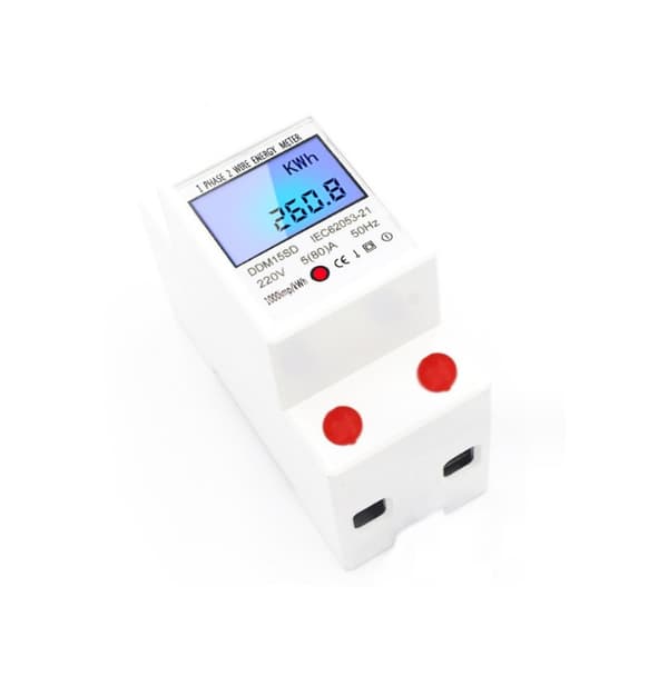 1PC Elektrisk energimåler, strømforbruksmonitor, 5-80A 220V