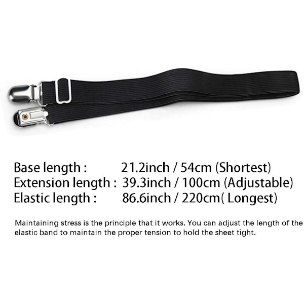Säädettävä 4-osainen 54 cm - 220 cm sohvan, patjan alle