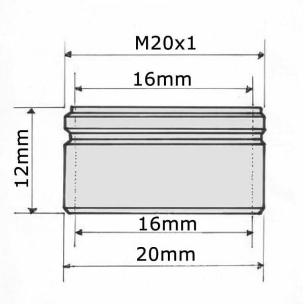 Vandhaneperlator 20mm M20 - Op til 70% vandbesparelse 4 L/min